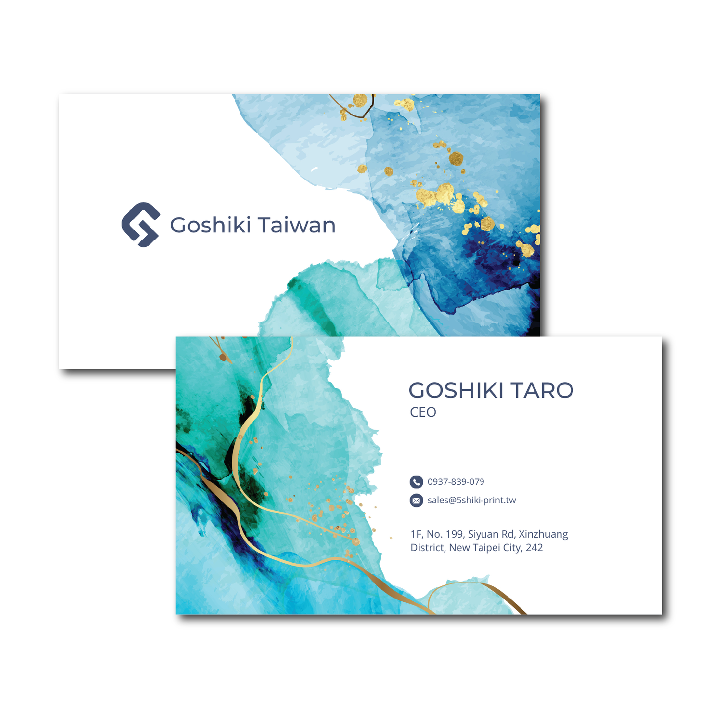 Both-side Matt Laminated & Both-side Spot UV Business Cards