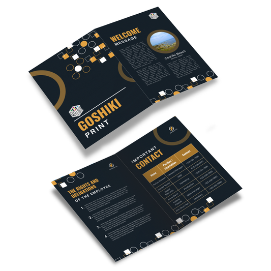 Brochure - Fold | Marketing your Business Efficiently | Goshiki Taiwan