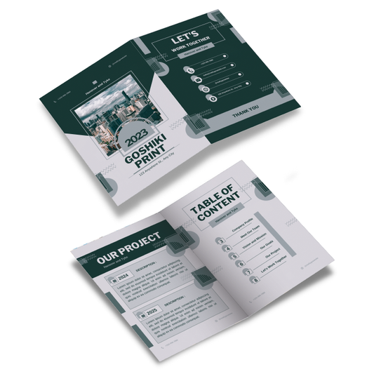 Brochure - Fold | Marketing your Business Efficiently | Goshiki Taiwan